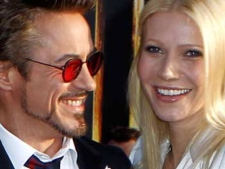 Actors Robert Downey Jr. and Gwyneth Paltrow arrive for the world premiere of "Iron Man 2" at El Capitan Theatre in Los Angeles on Monday, April 26, 2010. (AP Photo/Matt Sayles)