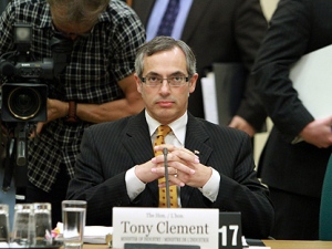 Industry Minister Tony Clement appears before the House of Commons Industry committee looking into changes of the long-form census on Parliament in Ottawa, Tuesday July 27, 2010. (THE CANADIAN PRESS/Fred Chartrand)