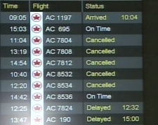 pearson toronto airport grounds flights hundreds wallop winter cp24