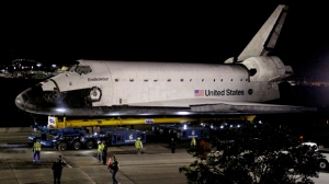 Space shuttle Endeavour in L.A.